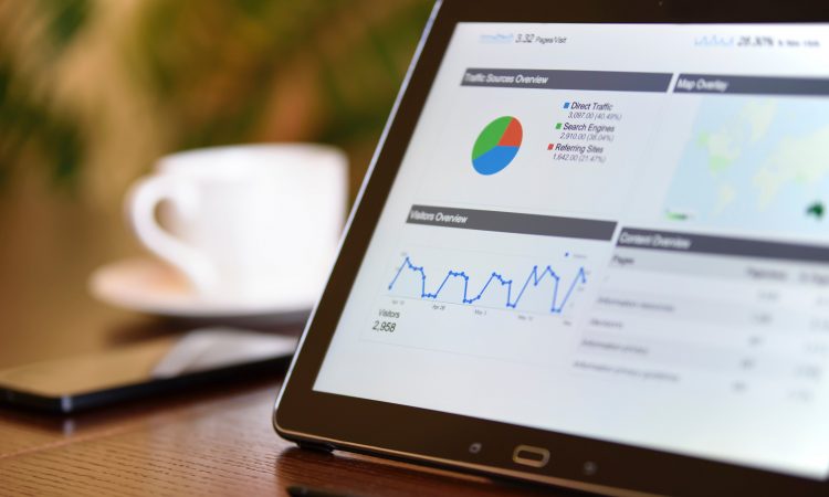 report on tablet screen