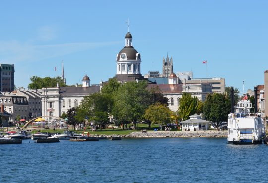 Kingston City Hall seen from water