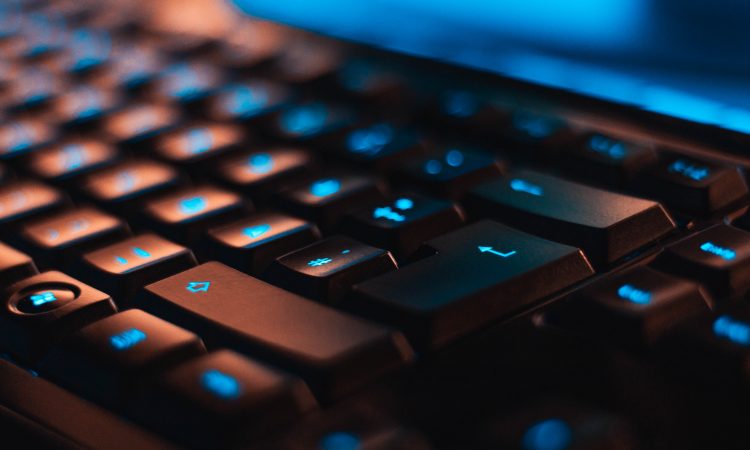 close-up of keyboard