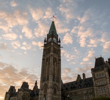 Parliament of Canada, Ottawa and Sunset