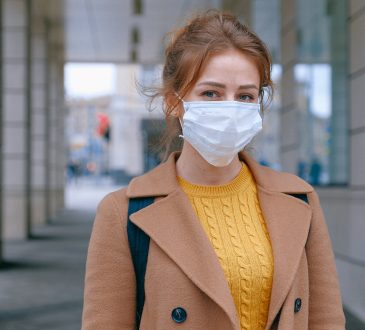 woman wearing medical mask