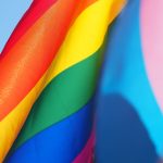 pride and transgender pride flags