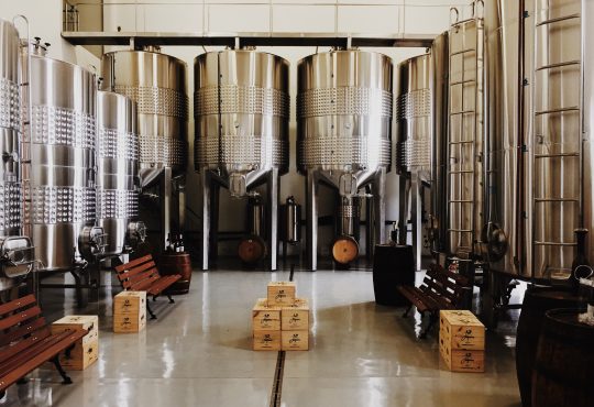 beer brewery tanks