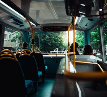 interior of public bus