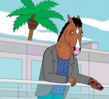 A screenshot from the TV show Bojack Horseman featuring the title character