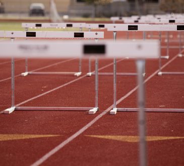 hurdles on track