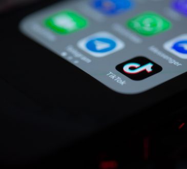 tiktok app on cellphone screen