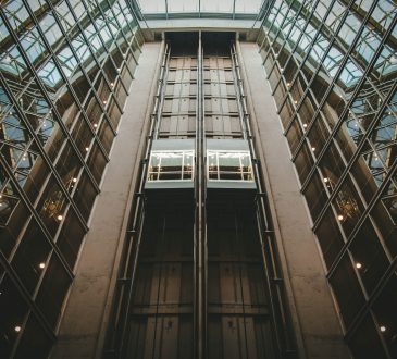 elevator in office building