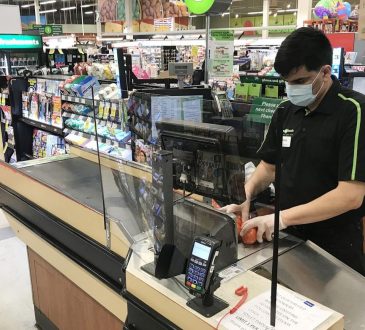 Grocery store cashier