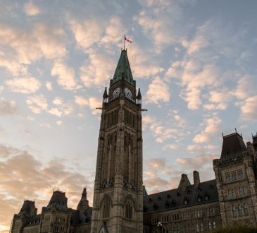 Peace tower on Parliament Hill