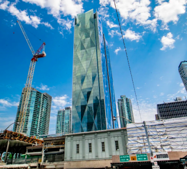 Construction in downtown Toronto