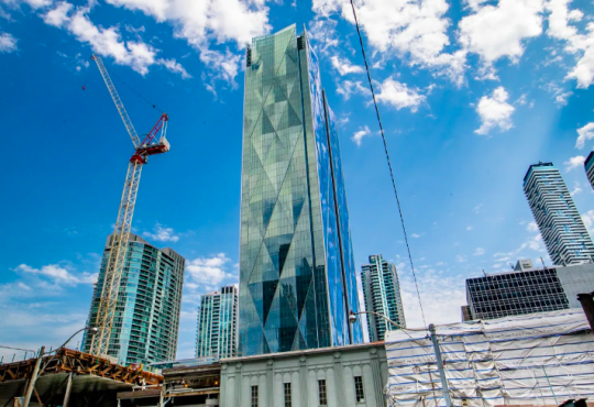 Construction in downtown Toronto