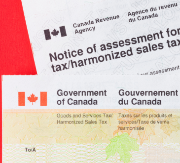 Government of Canada issued documents regarding taxes