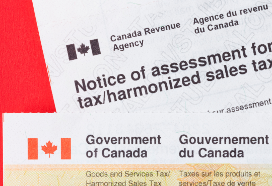 Government of Canada issued documents regarding taxes