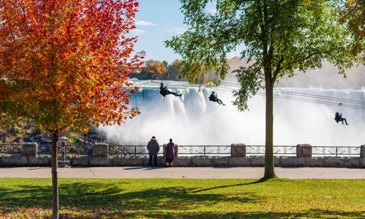 Ziplining at Niagara Falls