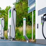 Electric car charging station