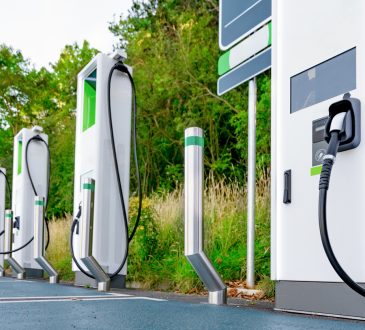 Electric car charging station