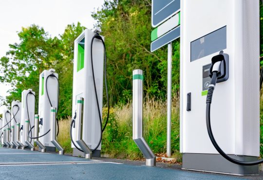 Electric car charging station