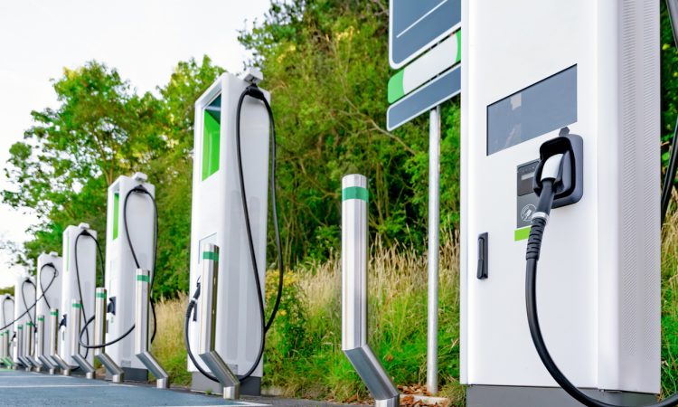 Electric car charging station