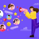 vibrant online community sharing and engaging with one another