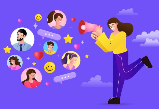 vibrant online community sharing and engaging with one another