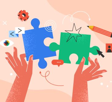 Modern creative concept for searching solutions, brainstorming and planning strategy. Business vector illustration for social media, banner or presentation template